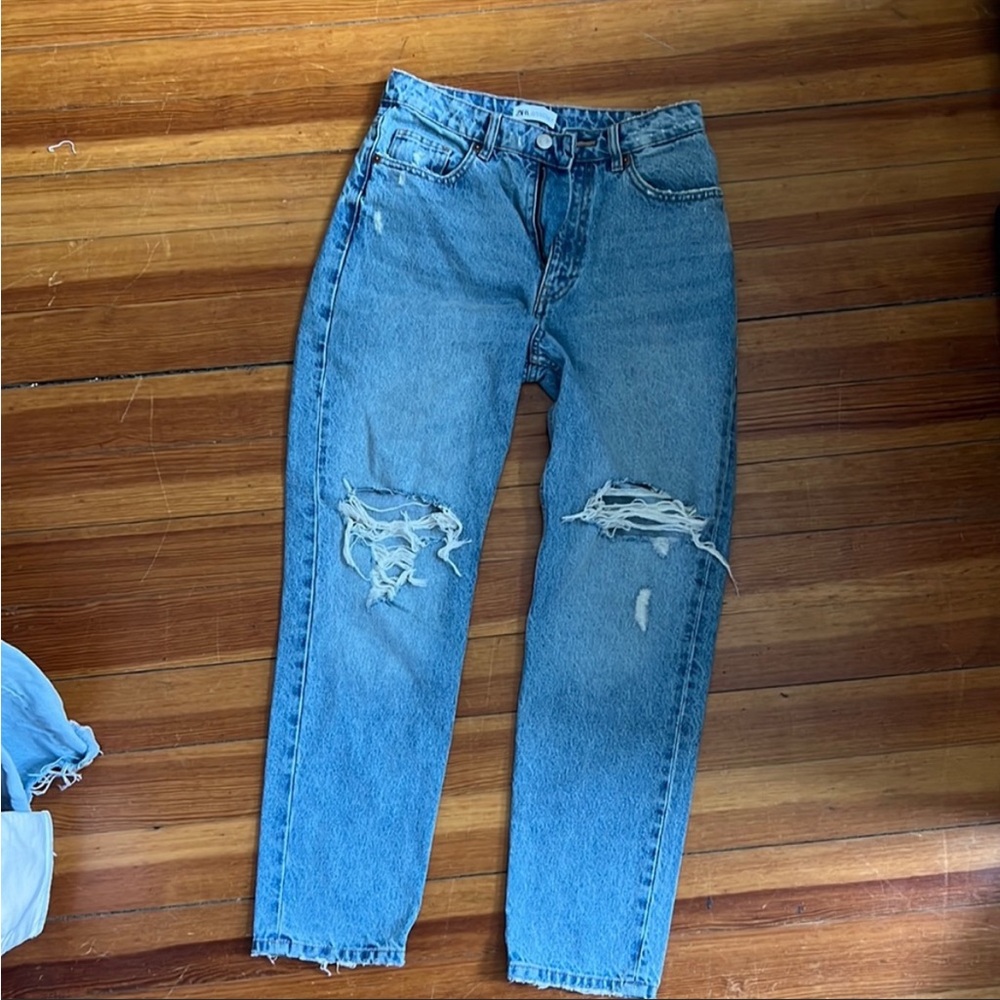 Size 6 mid wash Zara jeans perfect condition